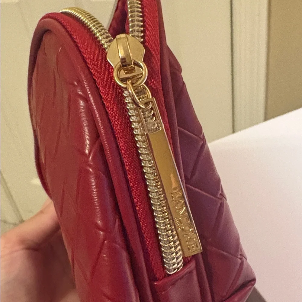 NEW Set Of 2 Lancôme Paris Red Makeup / Toiletry Bag